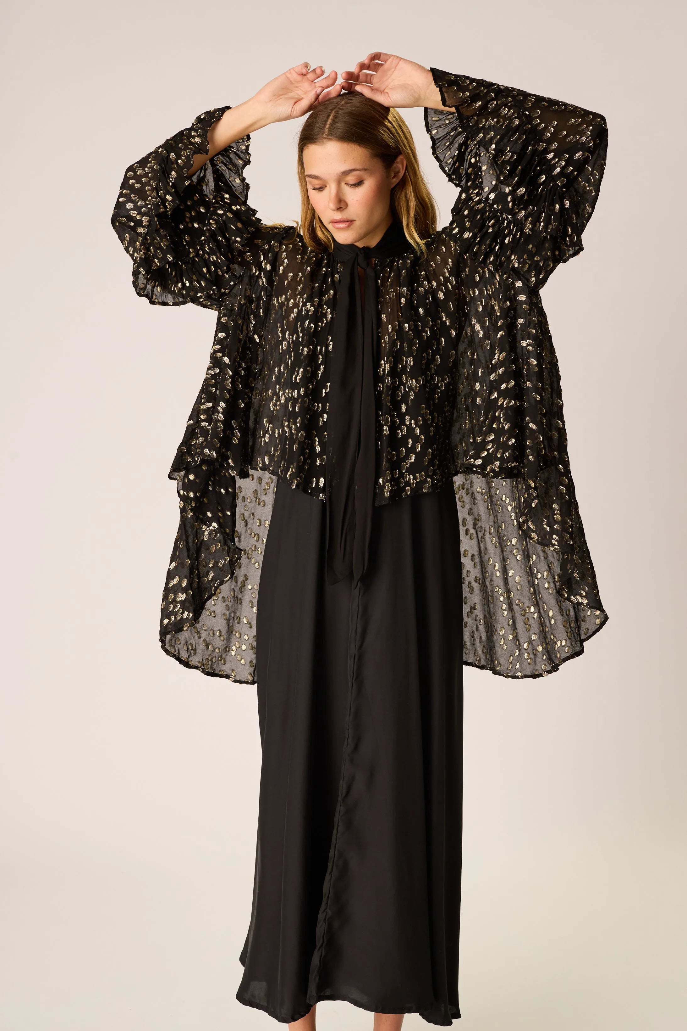 METALLIC CHIFFON