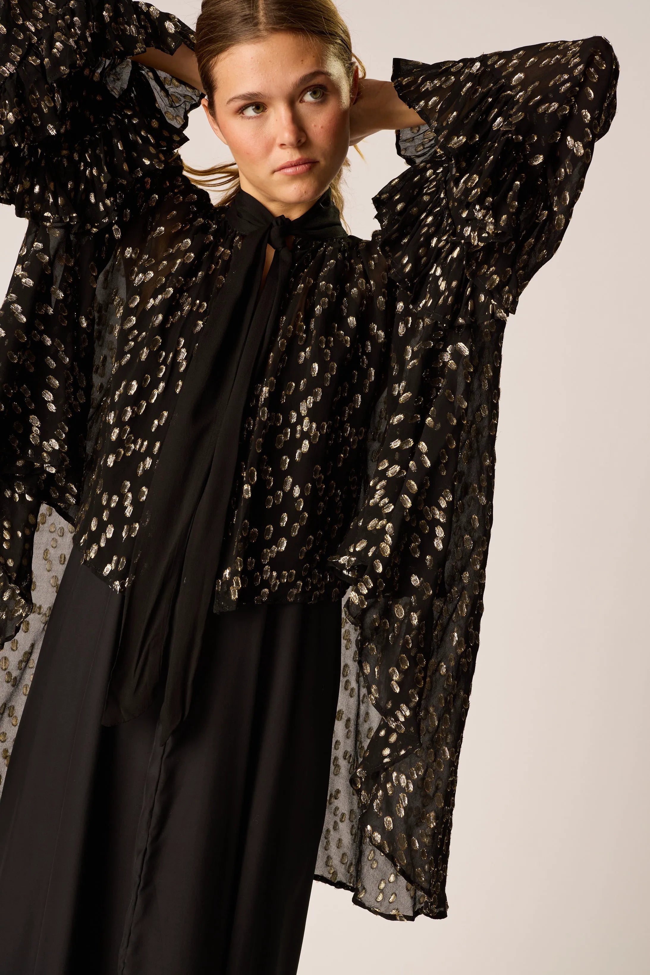 METALLIC CHIFFON