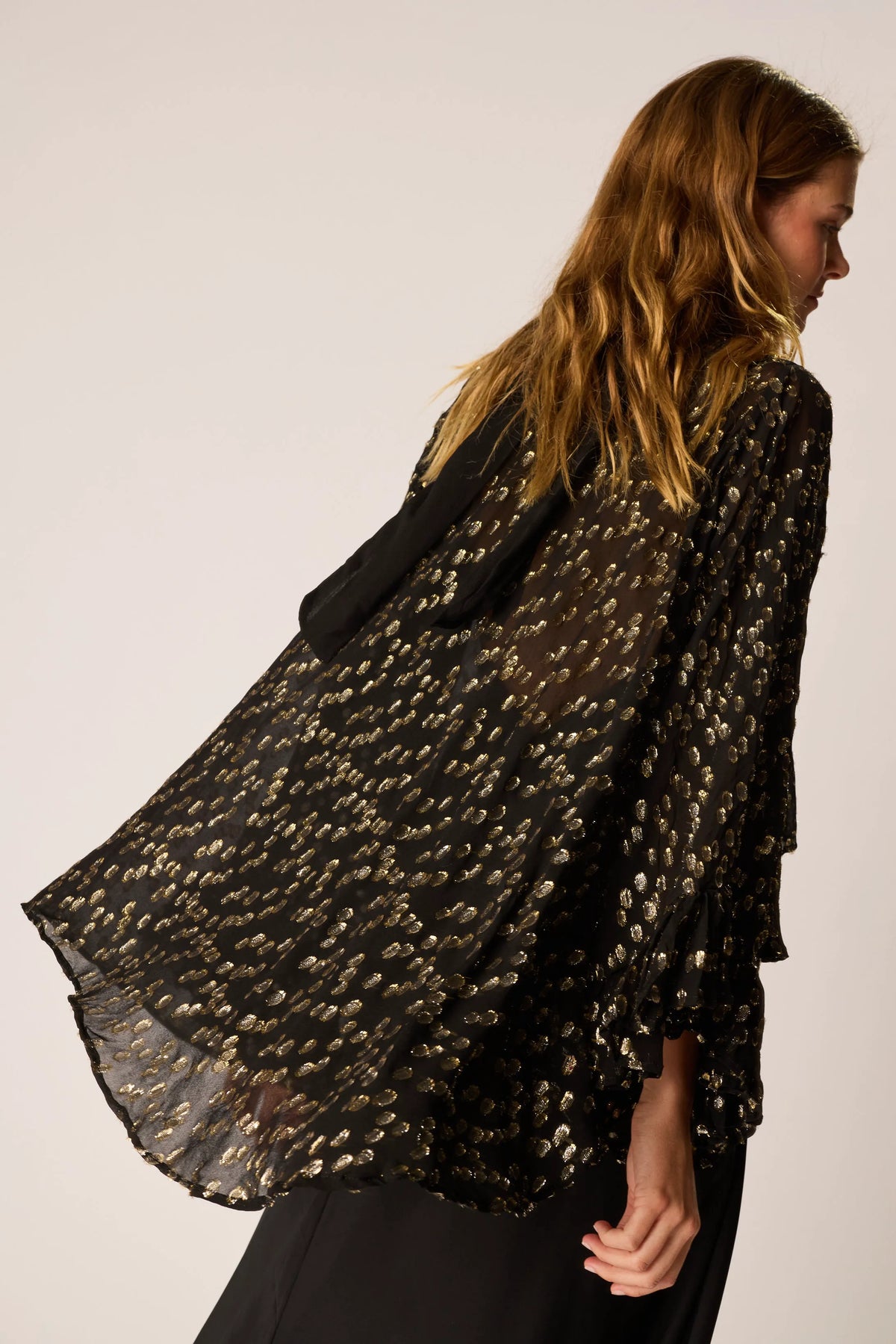METALLIC CHIFFON