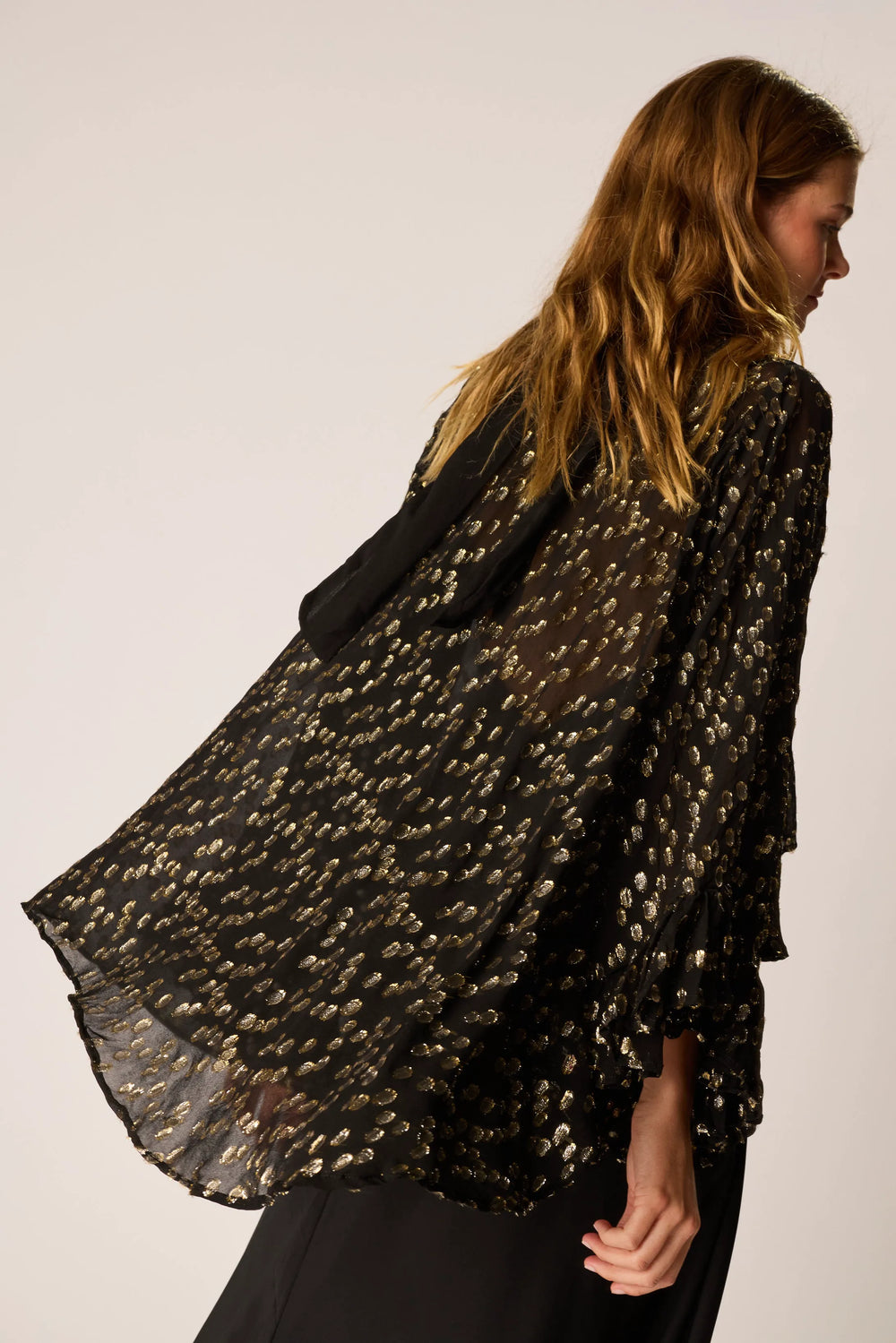 METALLIC CHIFFON