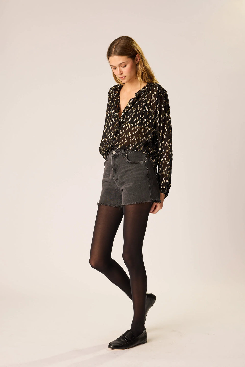 METALLIC CHIFFON
