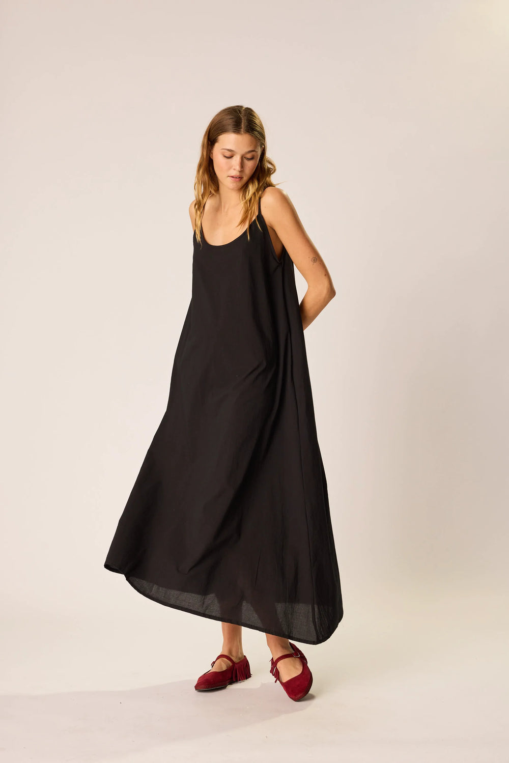 BLACK FLAT COTTON