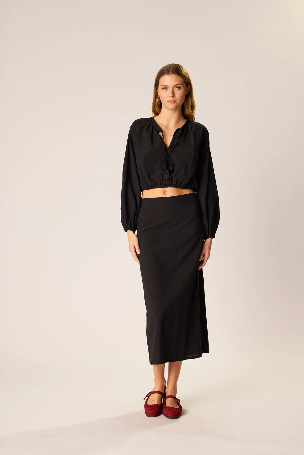 BLACK FLAT COTTON