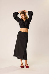 BLACK FLAT COTTON