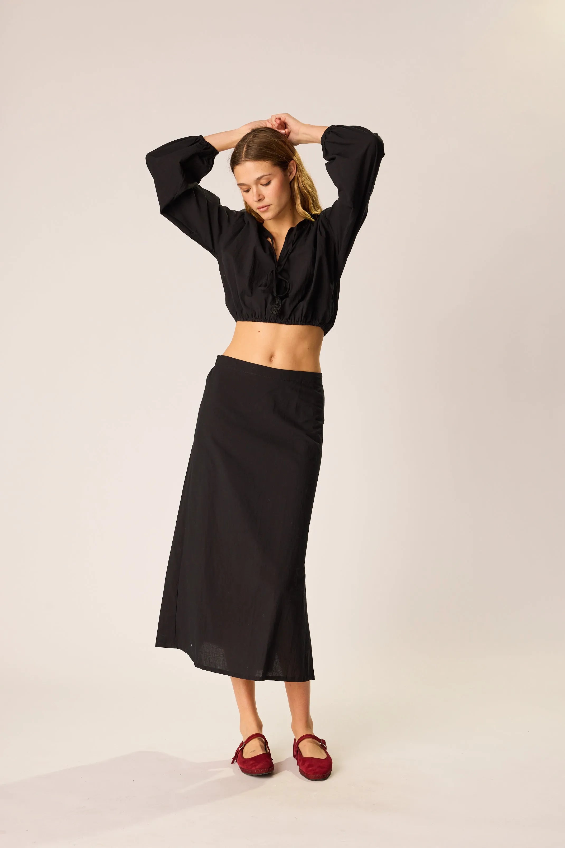 BLACK FLAT COTTON