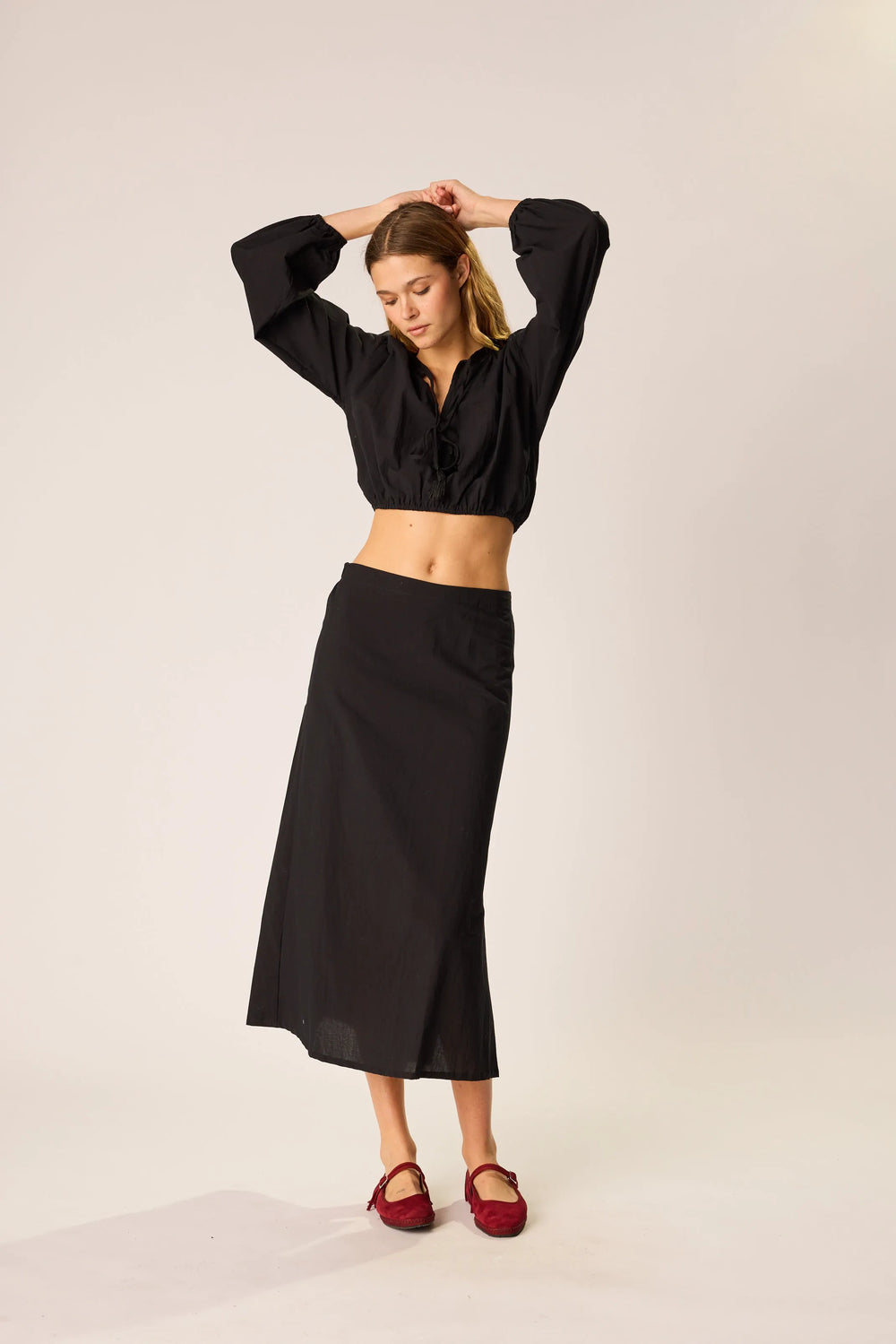 BLACK FLAT COTTON