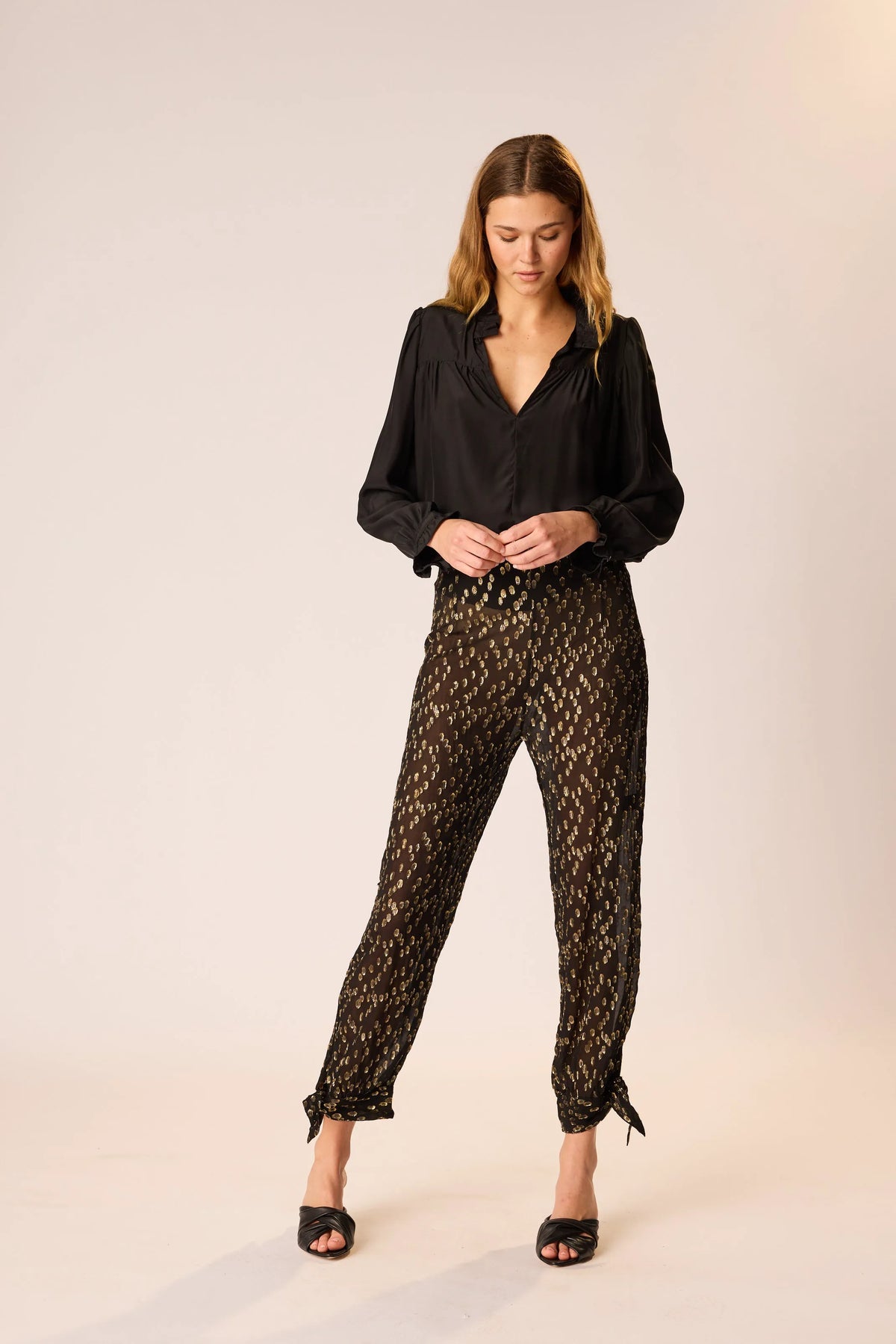 METALLIC CHIFFON