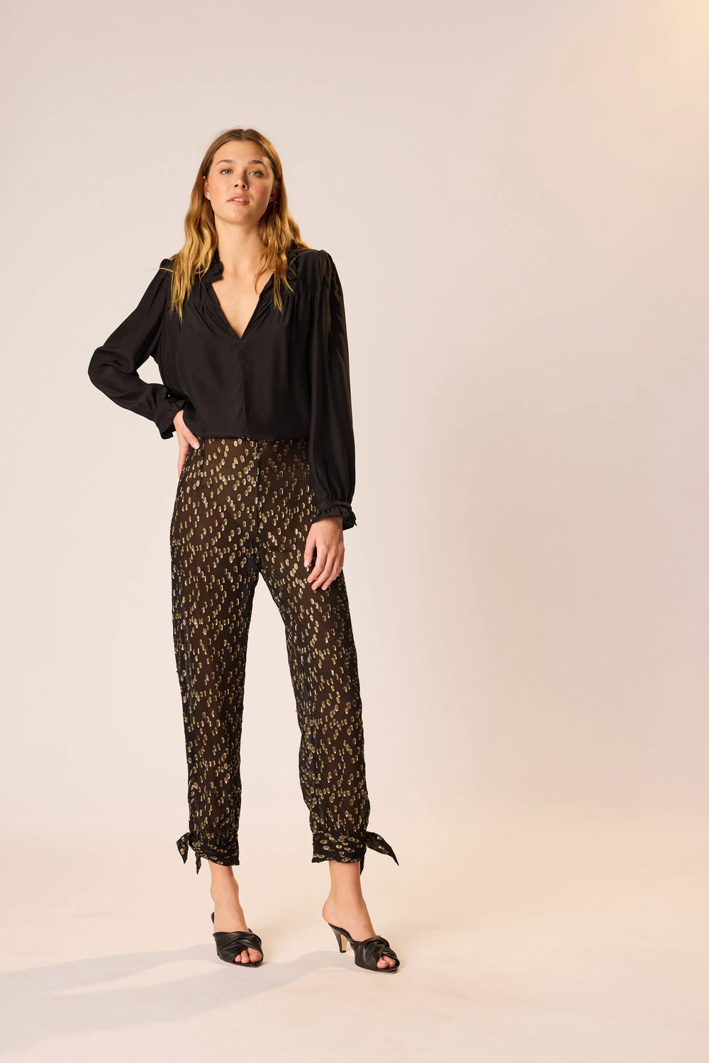 METALLIC CHIFFON