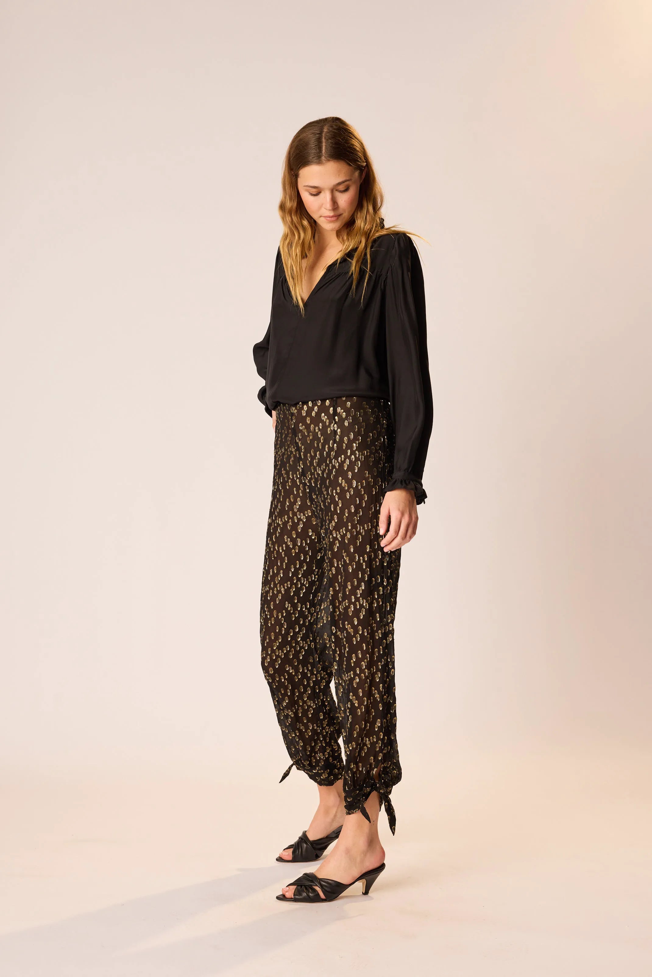 METALLIC CHIFFON