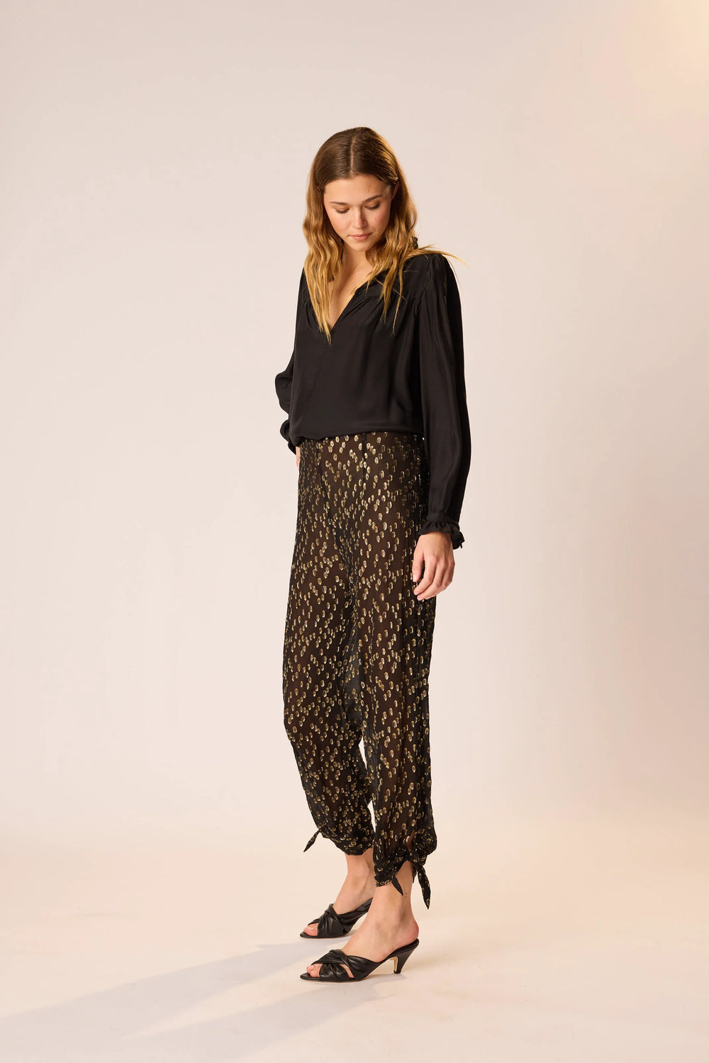 METALLIC CHIFFON