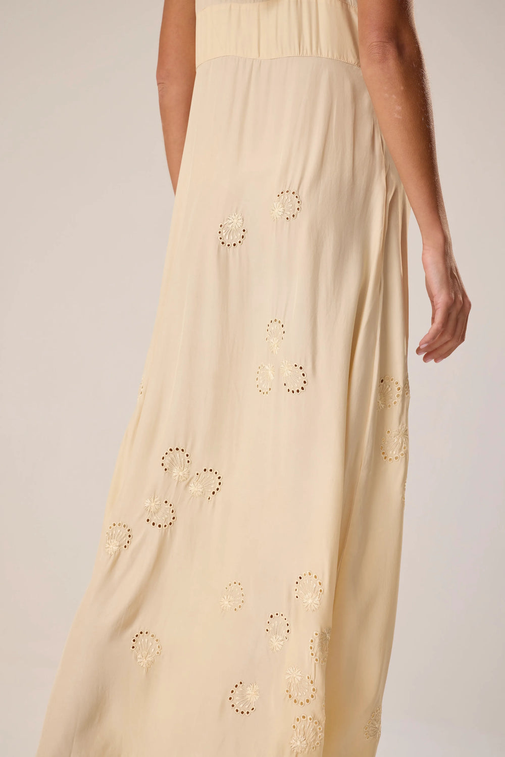 CREAM SILK EMBROIDERY