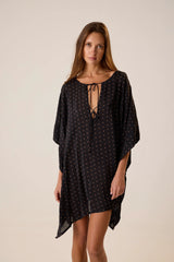 PETITE POLKA DOT BLACK & TAN