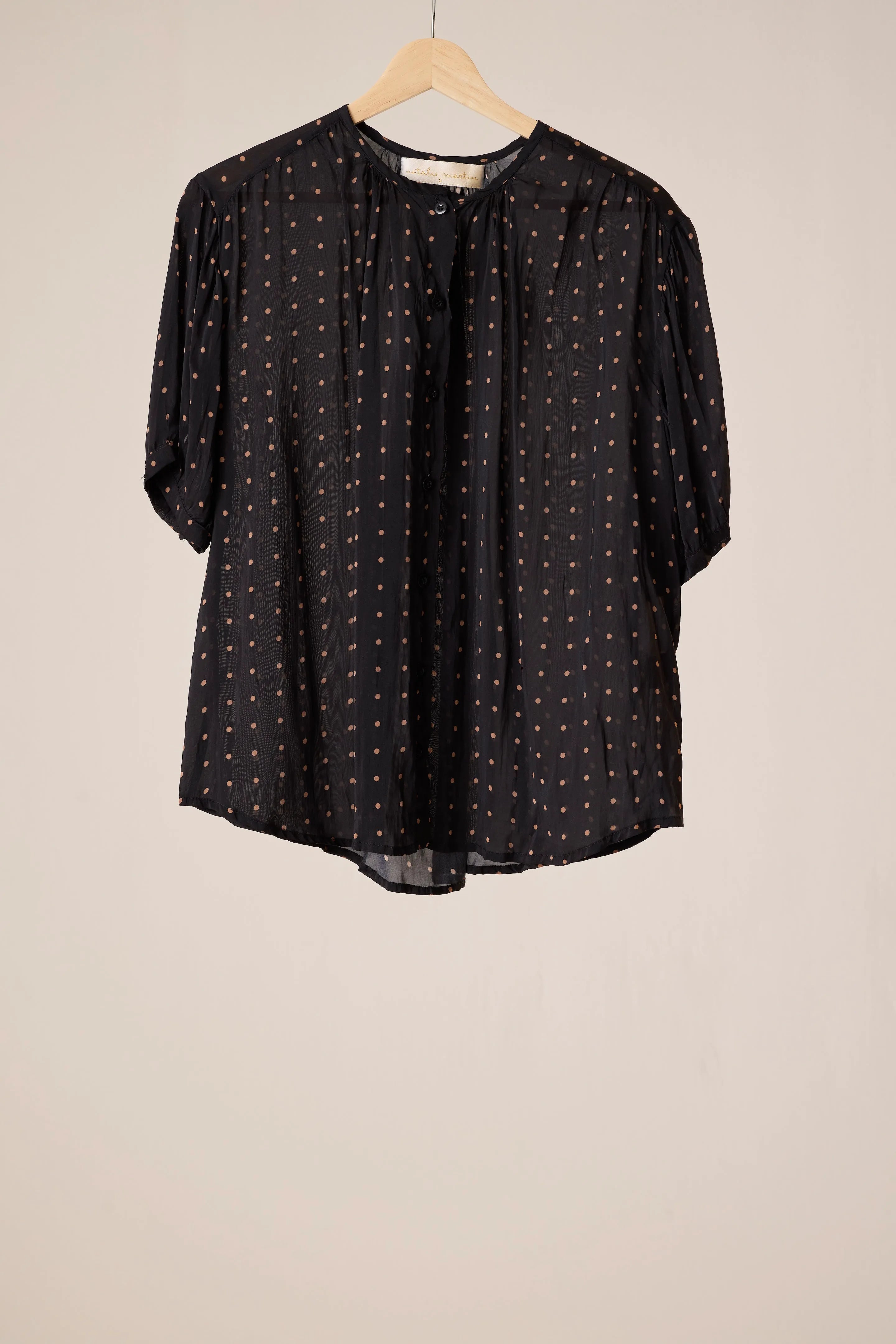 GRANDE POLKA DOT BLACK & TAN