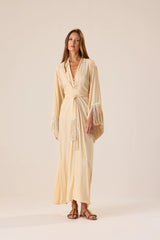 CREAM SILK FRINGE