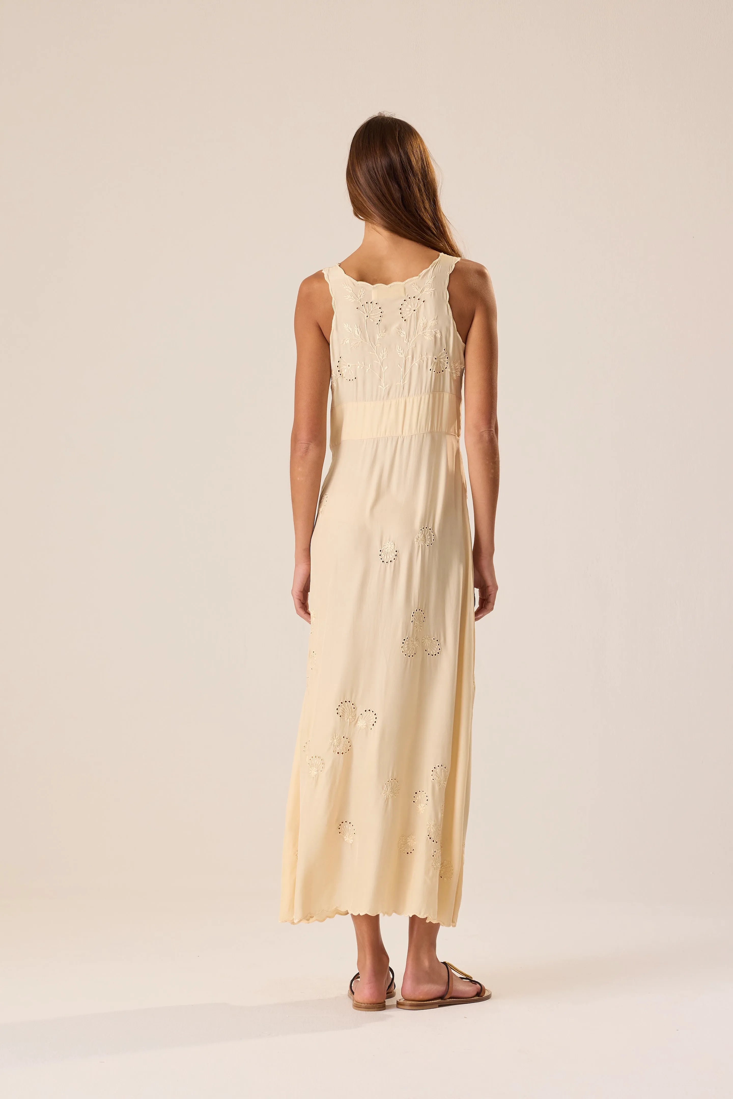 CREAM SILK EMBROIDERY