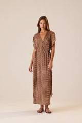 GRANDE POLKA DOT BLACK & TAN