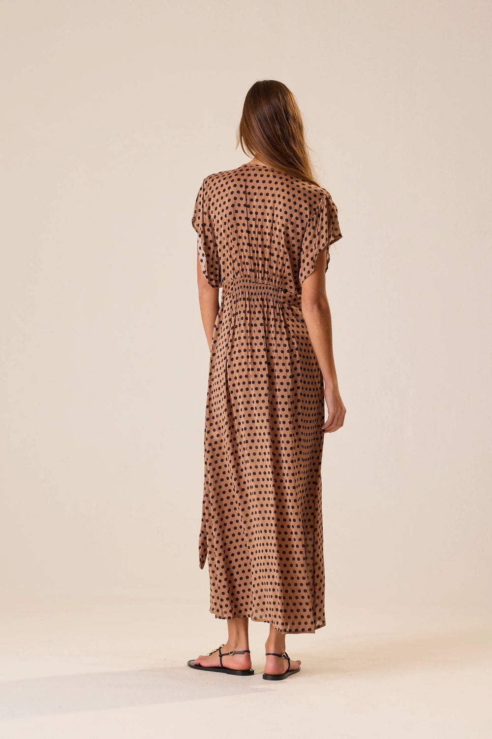 GRANDE POLKA DOT BLACK & TAN