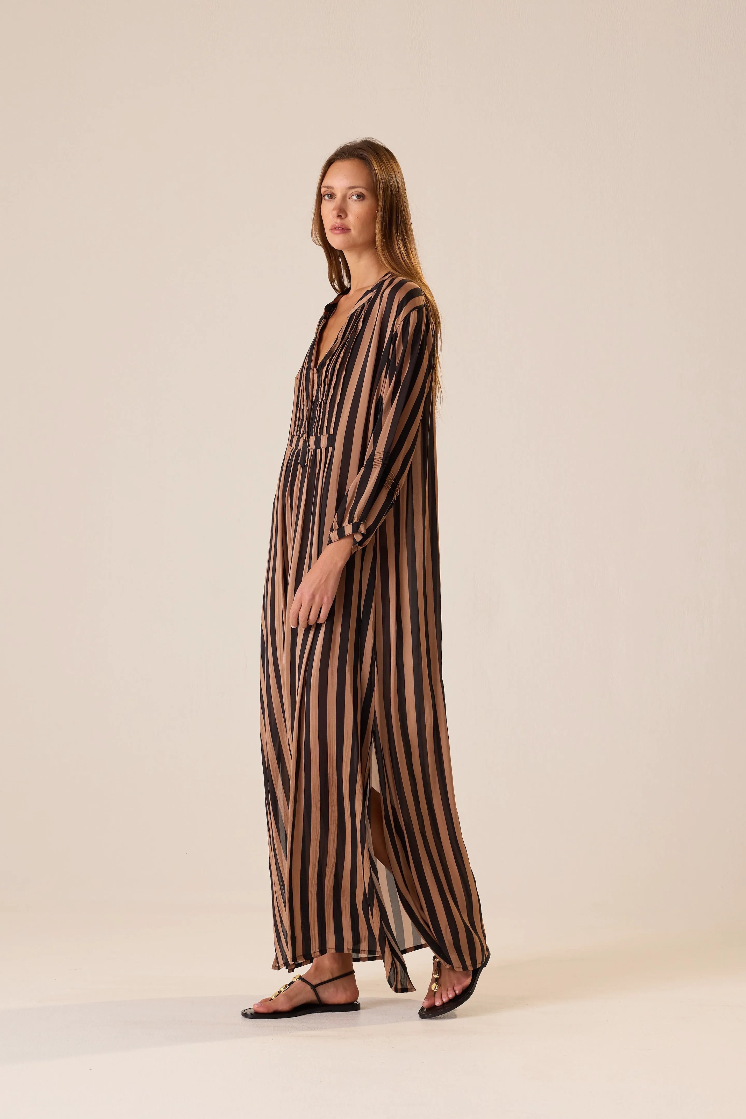 THICK STRIPE BLACK & TAN