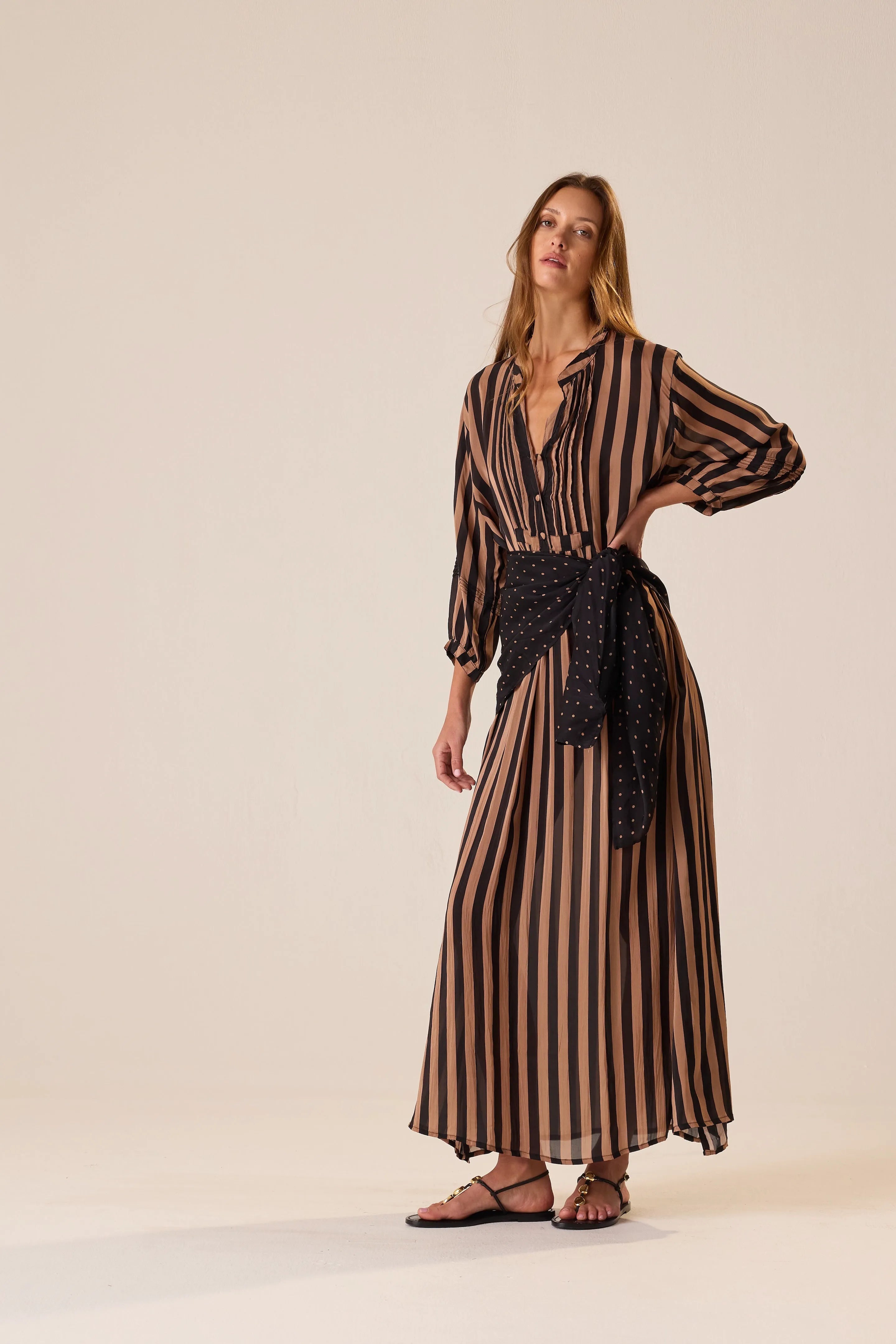 THICK STRIPE BLACK & TAN