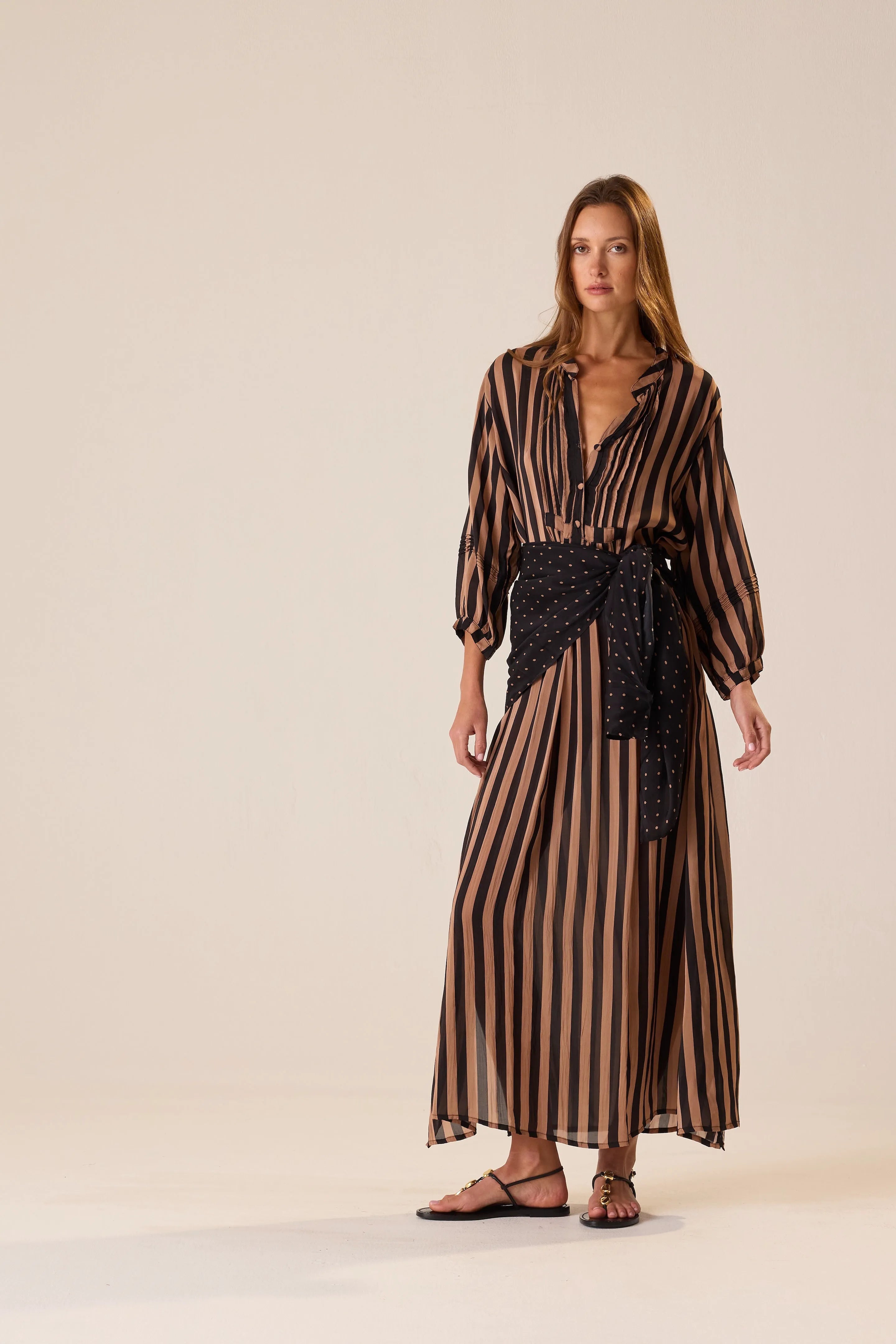 THICK STRIPE BLACK & TAN