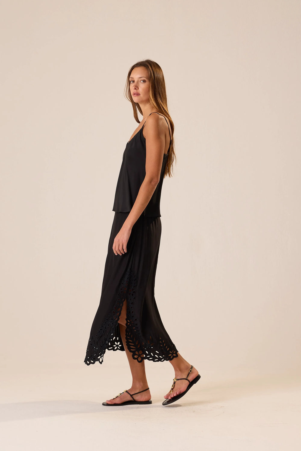 BLACK SILK EMBROIDERY