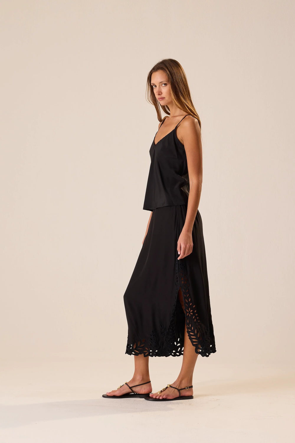 BLACK SILK EMBROIDERY