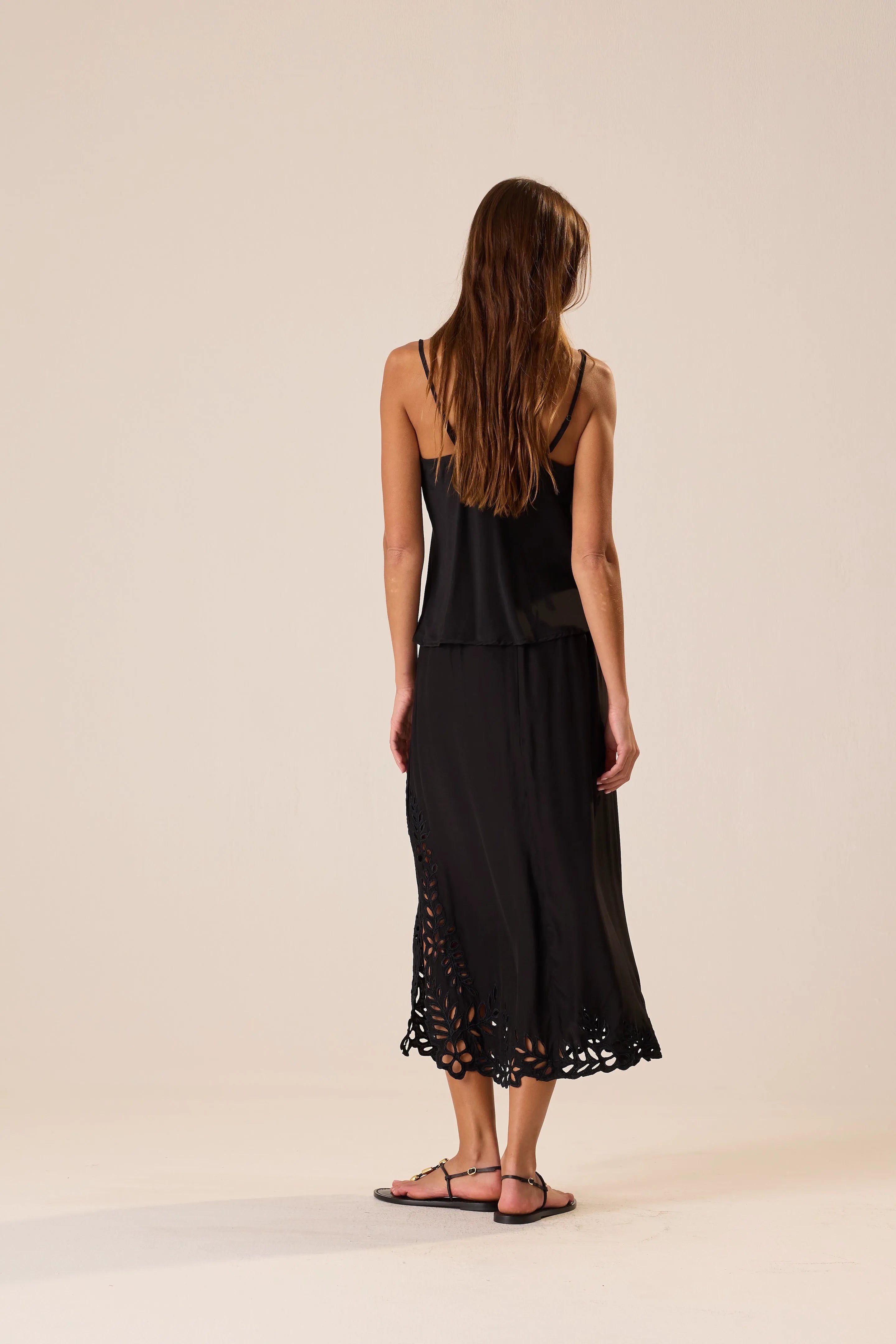 BLACK SILK EMBROIDERY