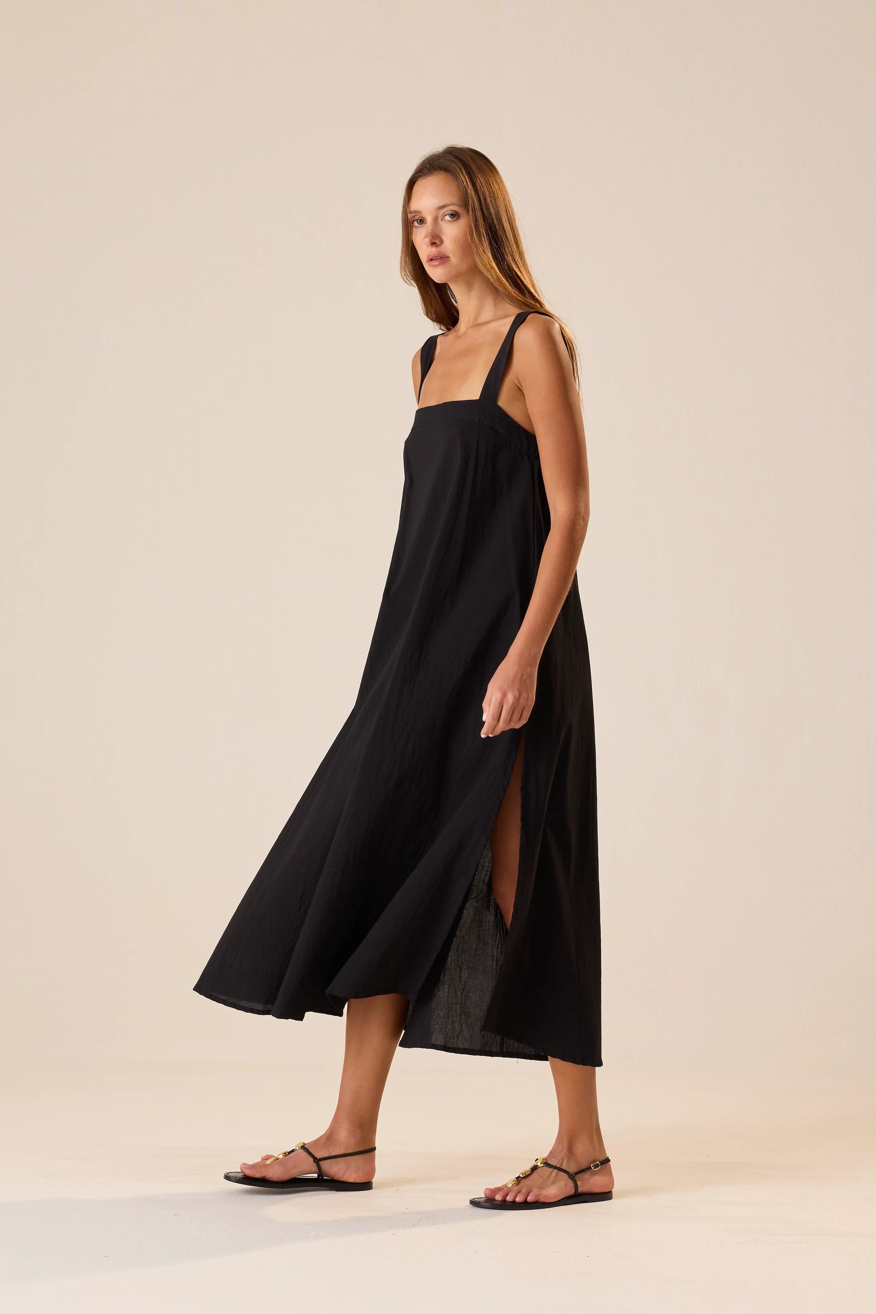 BLACK FLAT COTTON