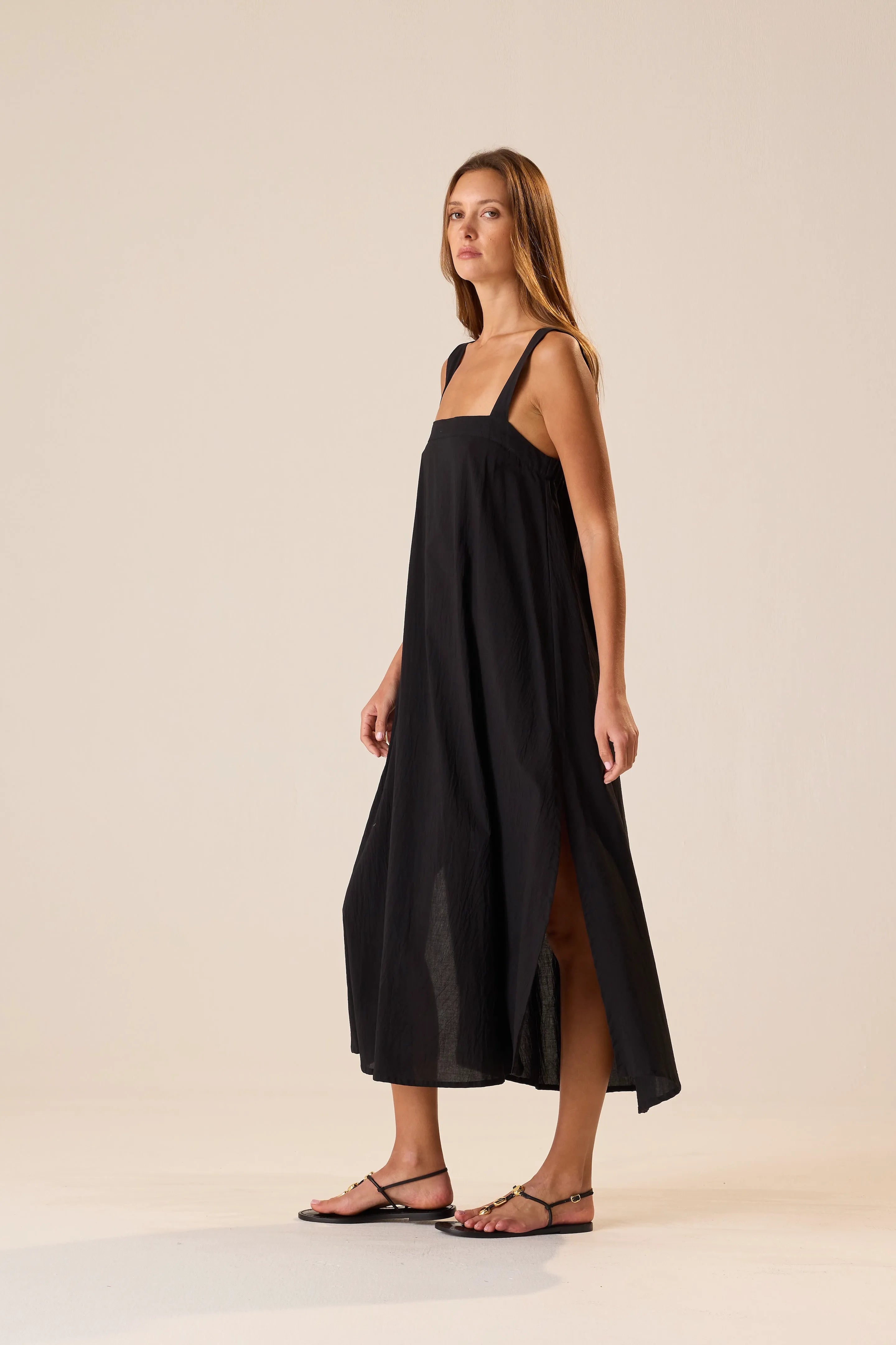 BLACK FLAT COTTON