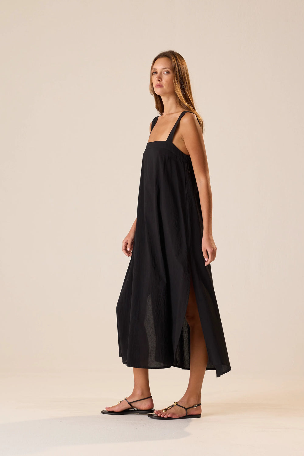 BLACK FLAT COTTON