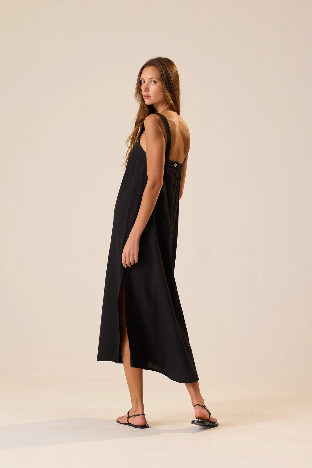 BLACK FLAT COTTON