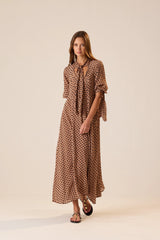 GRANDE POLKA DOT BLACK & TAN
