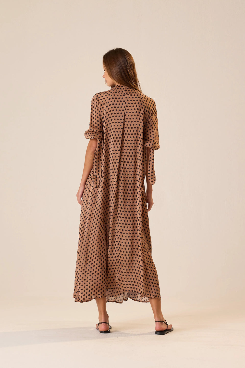 GRANDE POLKA DOT BLACK & TAN
