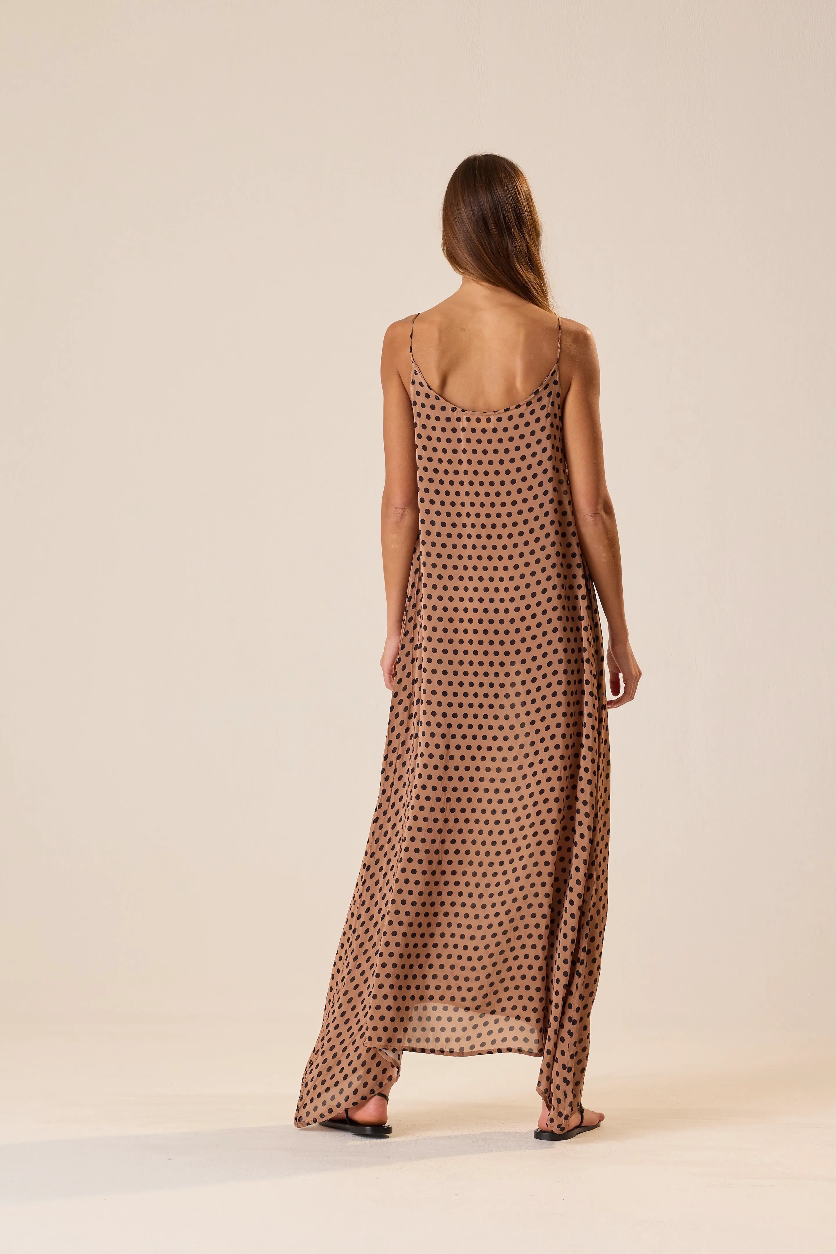 GRANDE POLKA DOT BLACK & TAN