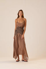 GRANDE POLKA DOT BLACK & TAN