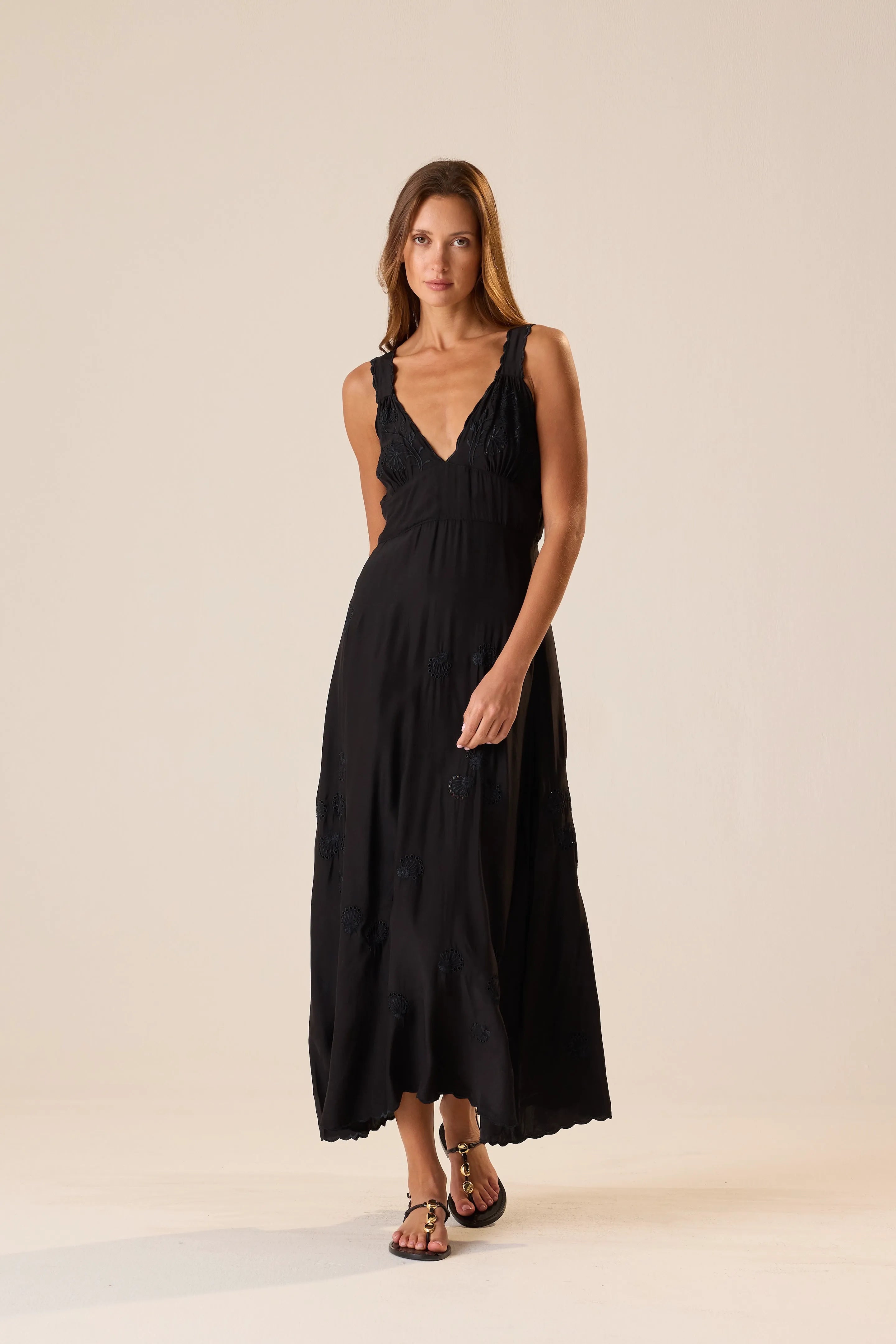 BLACK SILK EMBROIDERY