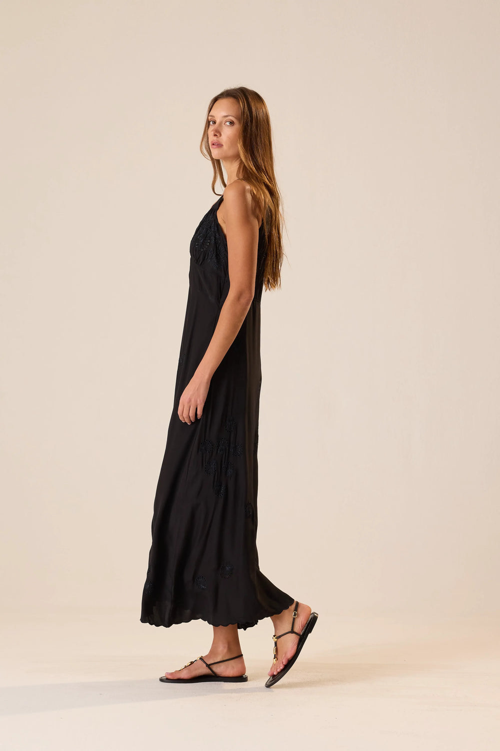 BLACK SILK EMBROIDERY