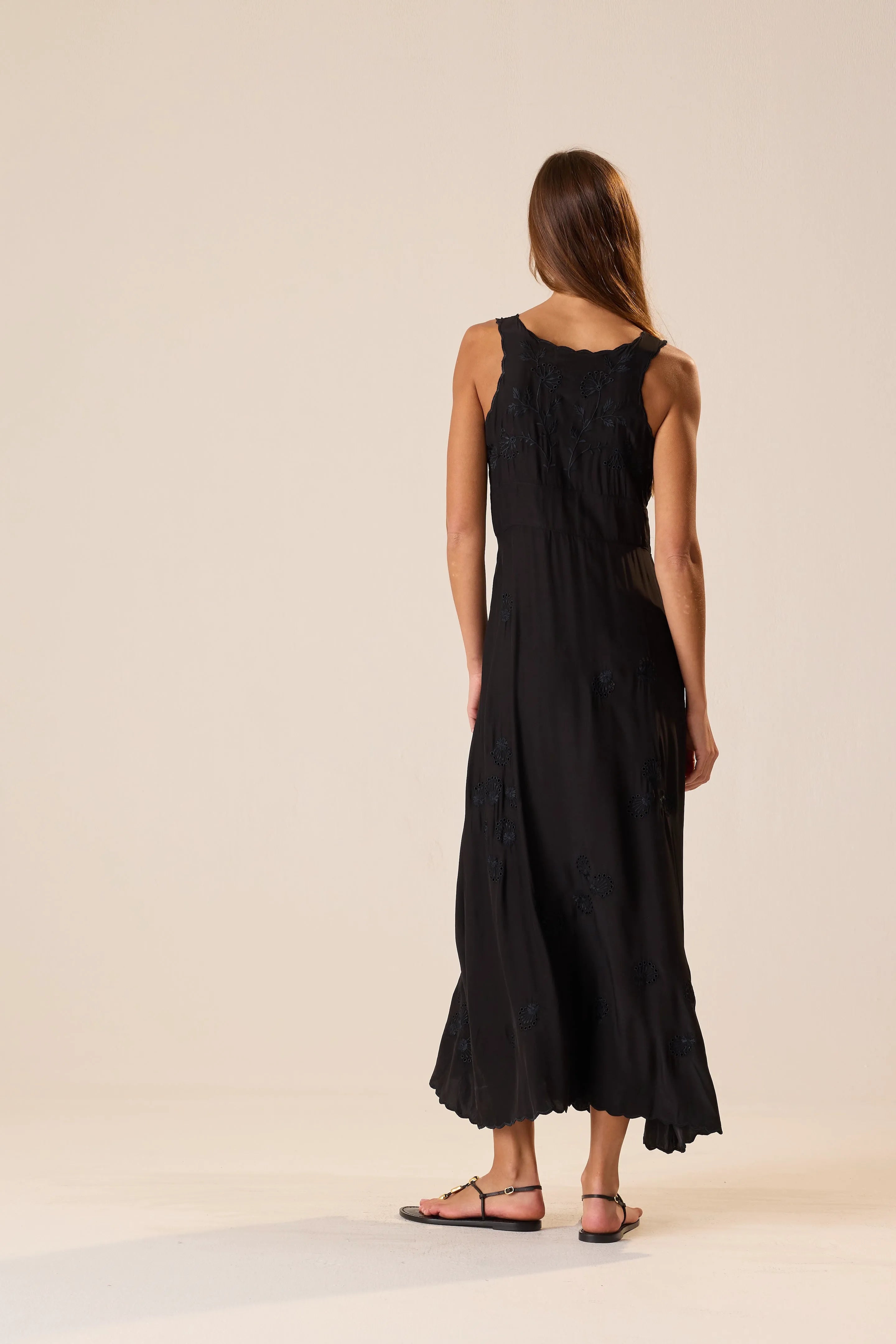 BLACK SILK EMBROIDERY