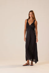 PETITE POLKA DOT BLACK & TAN