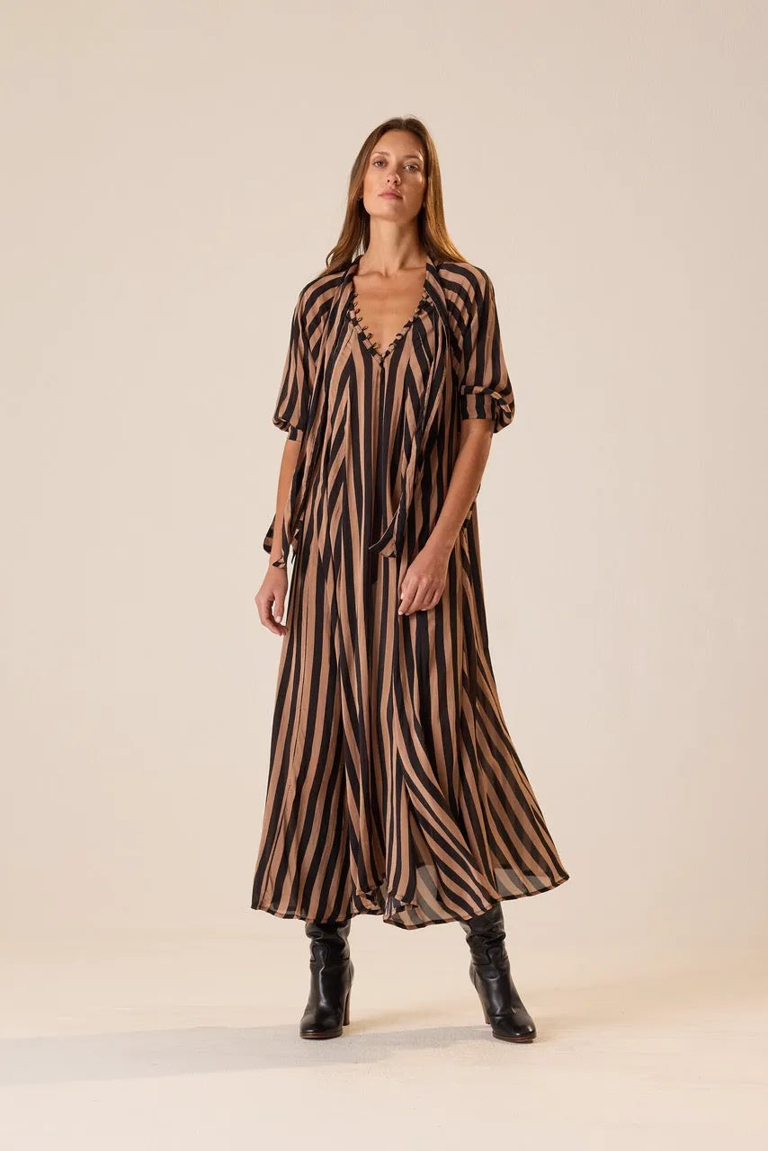 THICK STRIPE BLACK & TAN