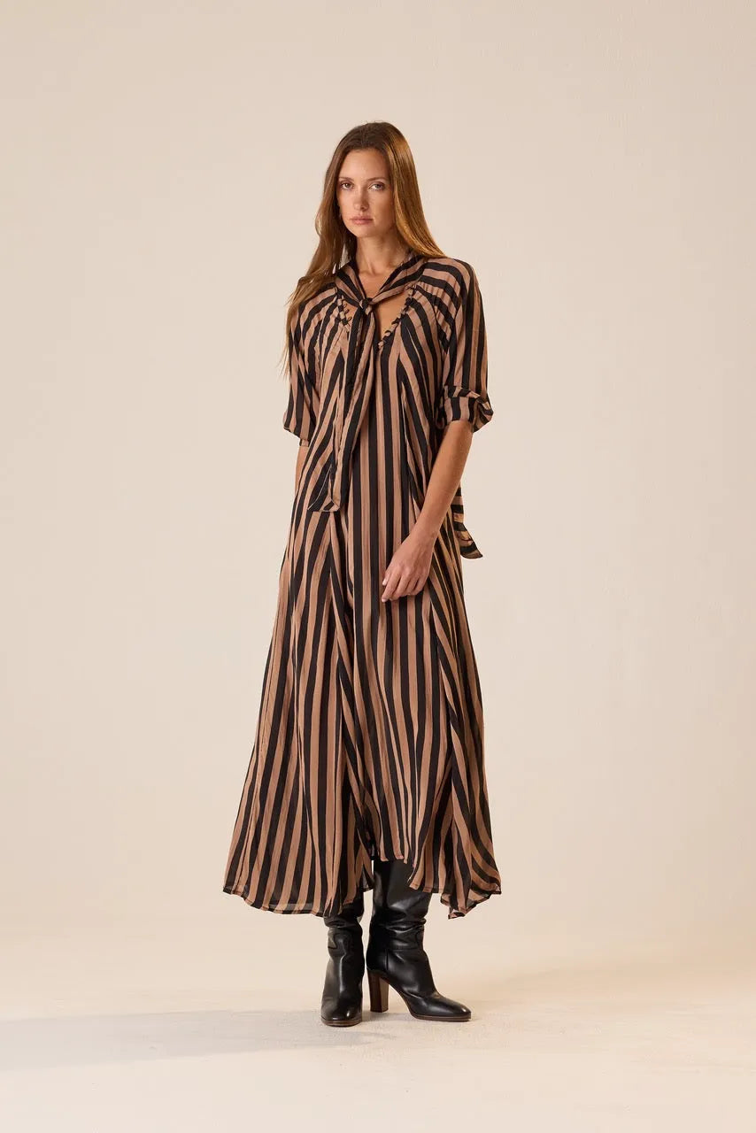 THICK STRIPE BLACK & TAN