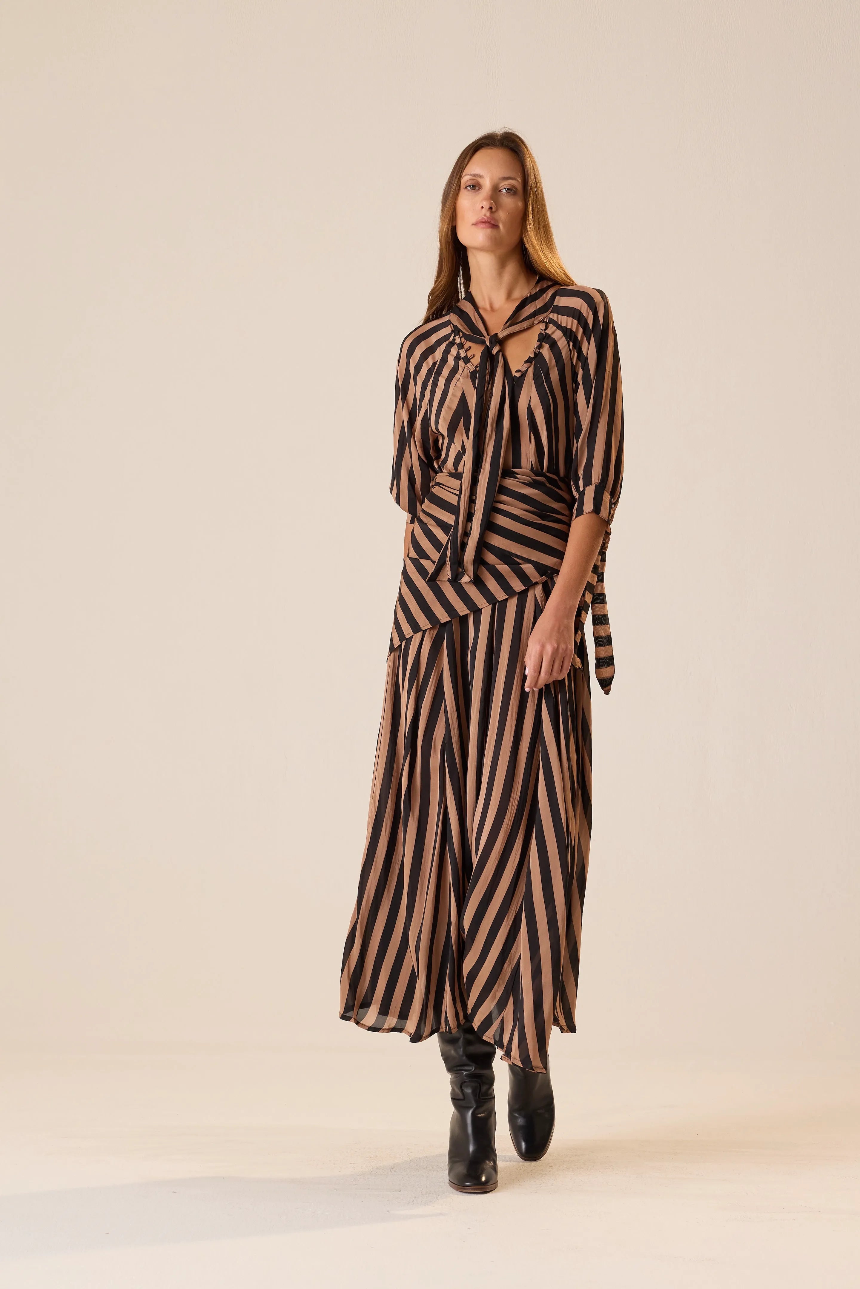 THICK STRIPE BLACK & TAN