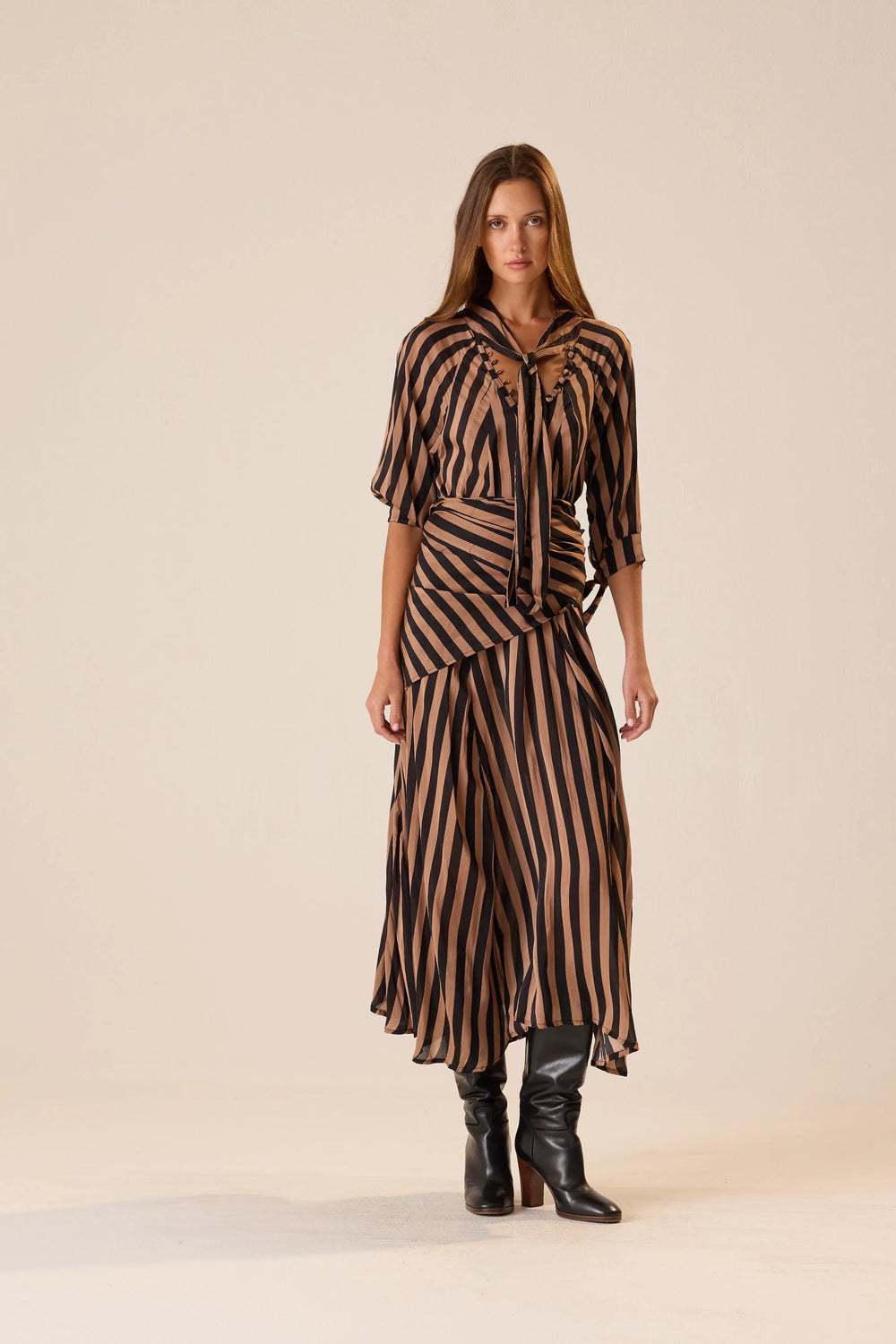 THICK STRIPE BLACK & TAN