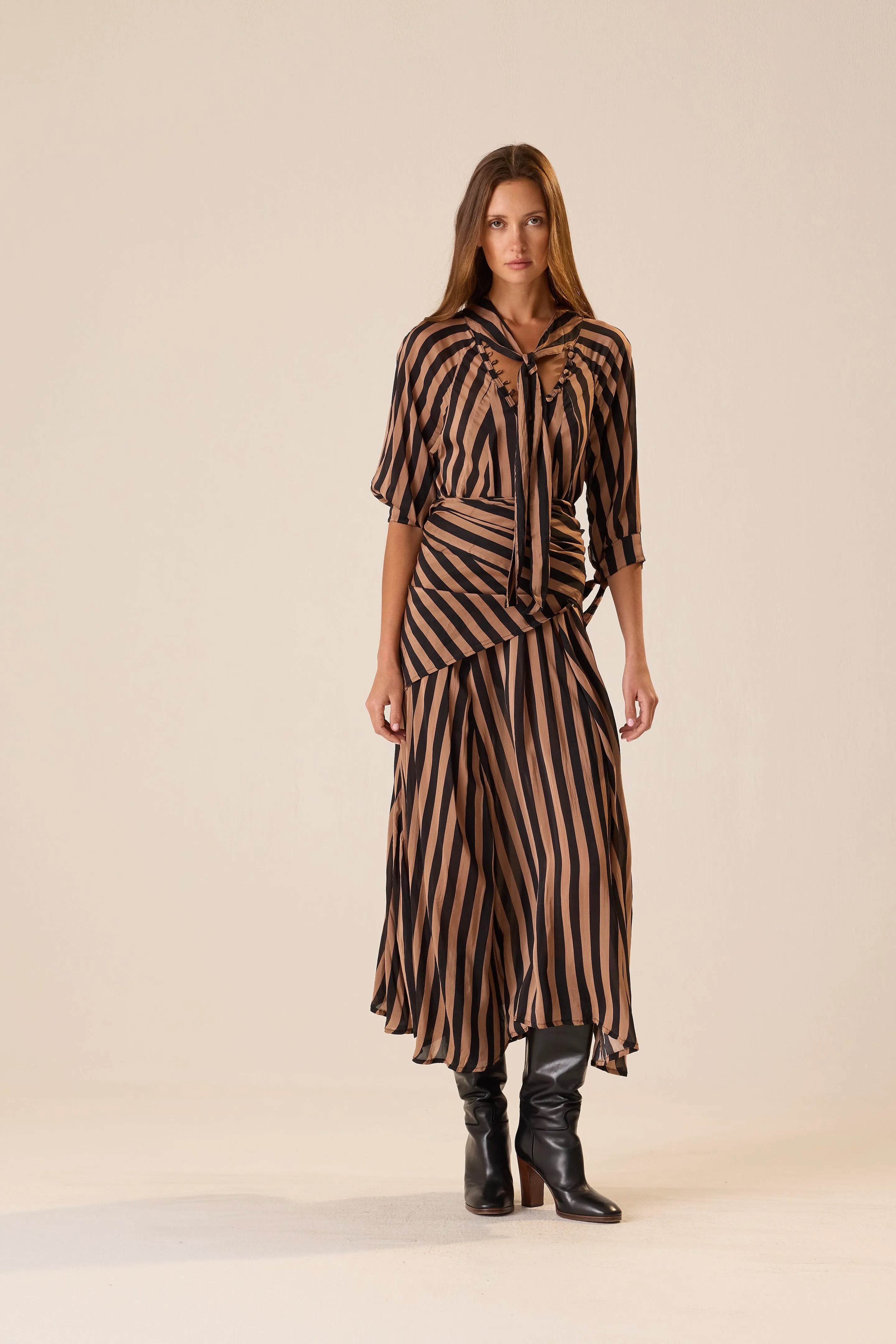THICK STRIPE BLACK & TAN