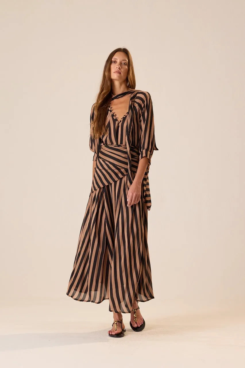 THICK STRIPE BLACK & TAN