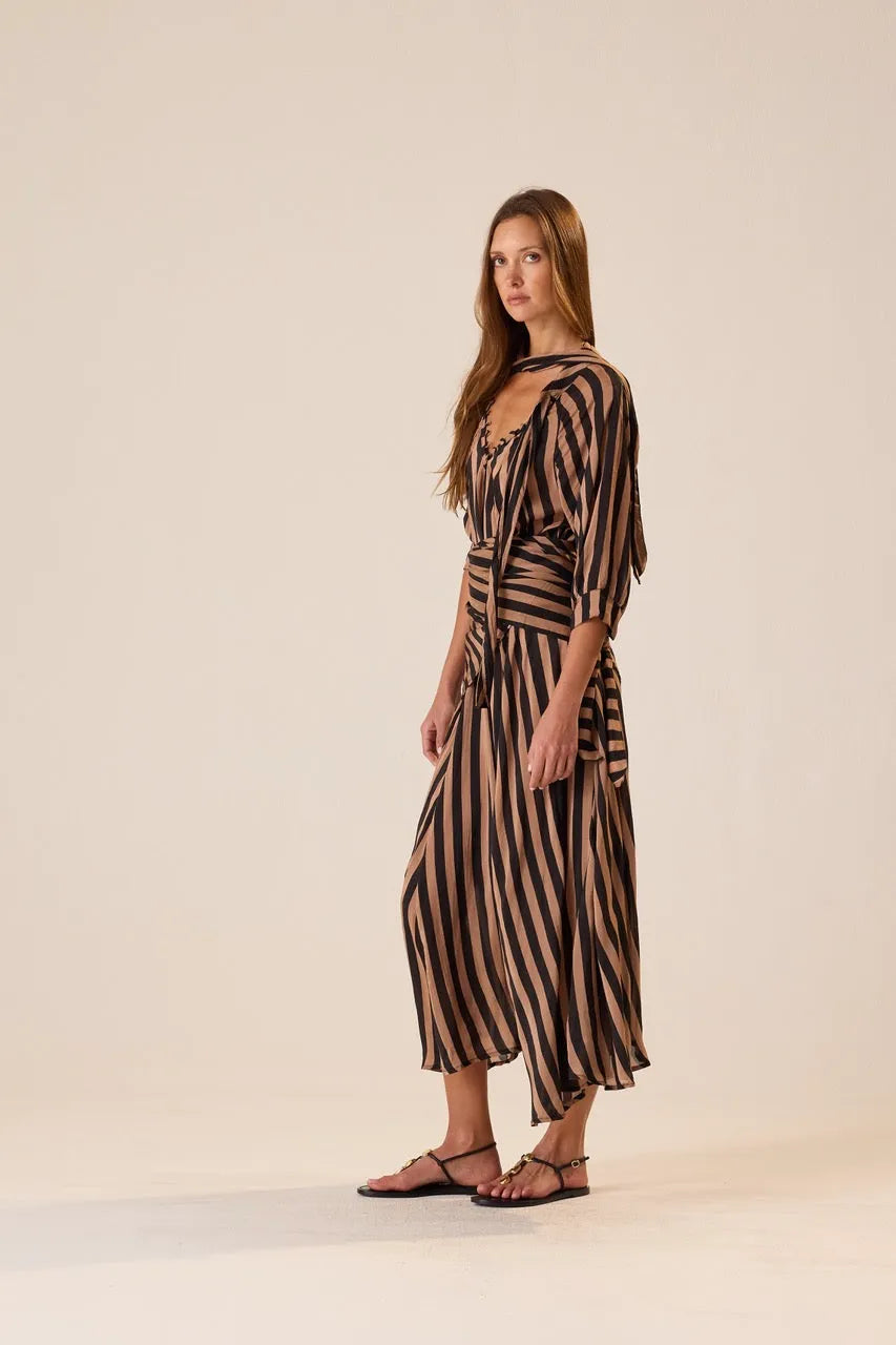 THICK STRIPE BLACK & TAN