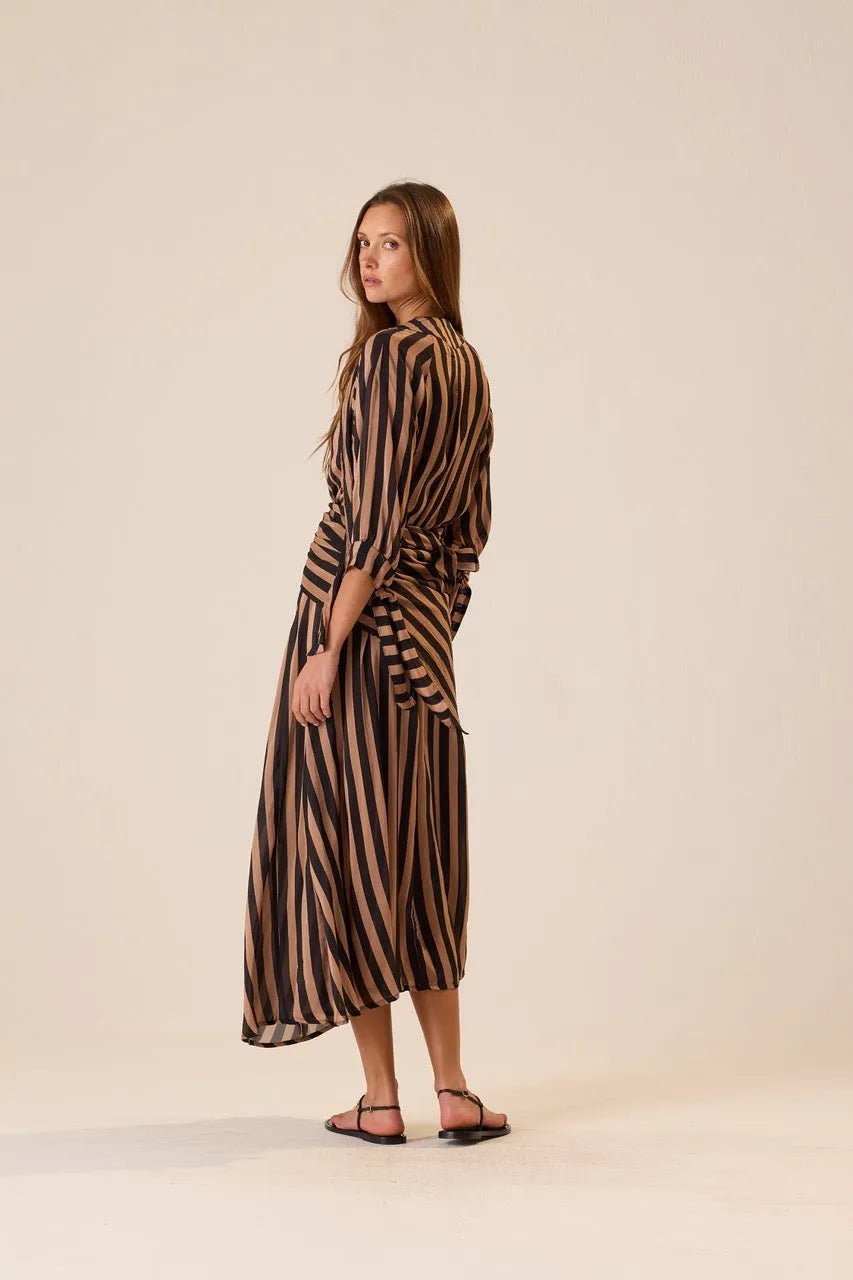 THICK STRIPE BLACK & TAN