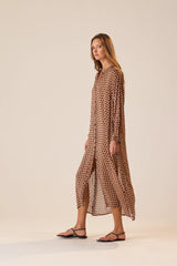 GRANDE POLKA DOT BLACK & TAN