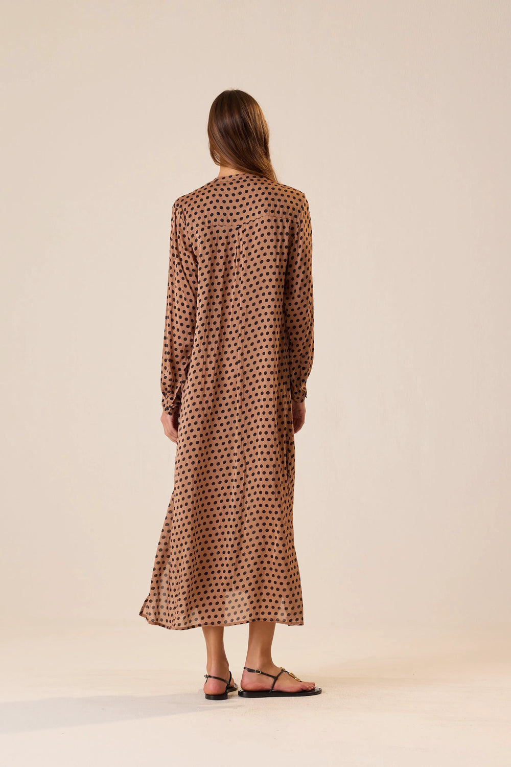 GRANDE POLKA DOT BLACK & TAN