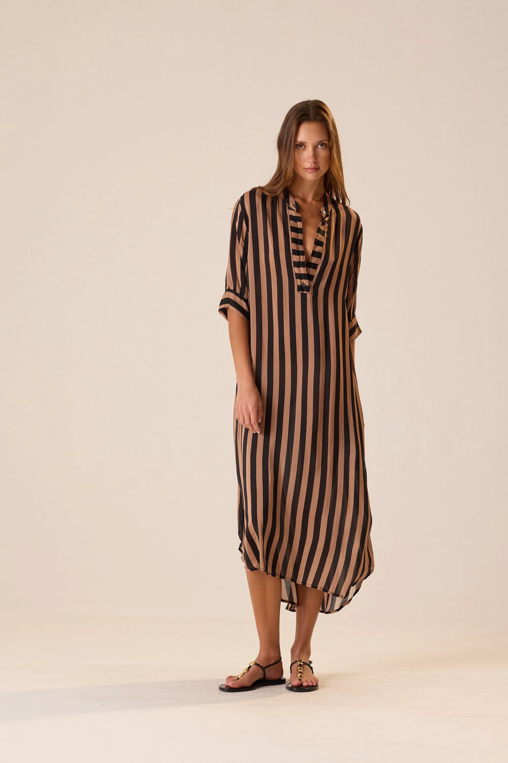 THICK STRIPE BLACK & TAN